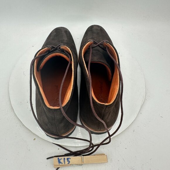 Wolf & Shepherd Men Size 10 Dark Brown Suede Plain Toe Ankle Chukka Boot - Picture 9 of 12